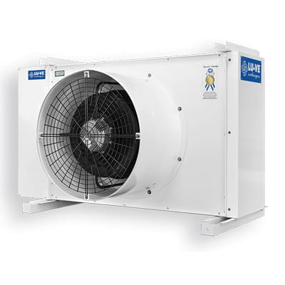 Air cooled condenser RAD with radial fans