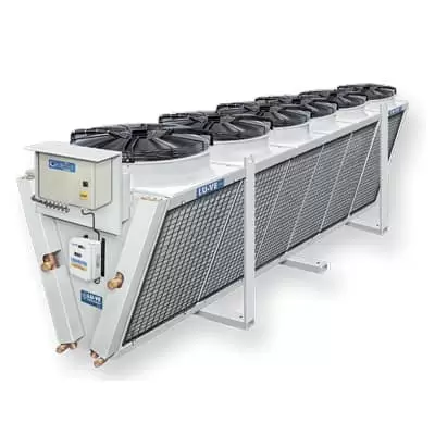 Condensatoare răcite cu aer XDHV cu un singur rând de ventilatoare baterie in V Condensatoare răcite cu aer XDHV cu un singur rând de ventilatoare baterie in V