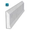 Hygienic wall protection OP30F Natural kerb
