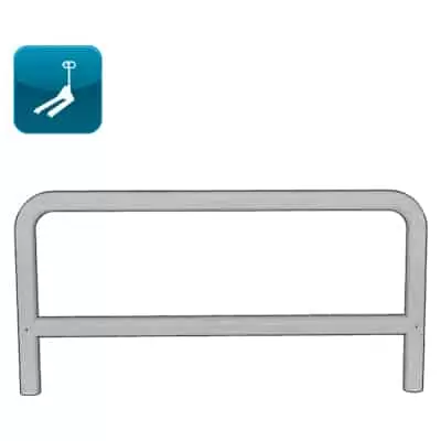 Bariera de protectie Polysto U inox 104 mm