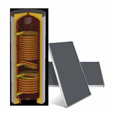 AQUA SUN Thermal Solar kit for DHW production
