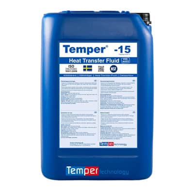 Heat transfer fluid Temper