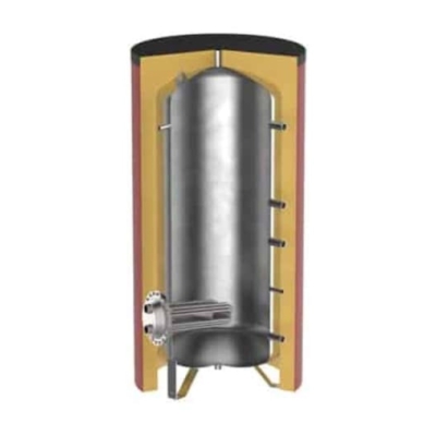 Încălzitor de apă din oțel inoxidabil cu schimbător de căldură cu tuburi detașabile Încălzitor de apă Fiorini BOIL INOX cu schimbător de căldură tubular detașabil