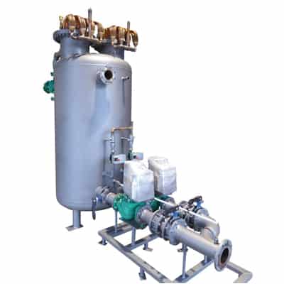 Water chiller with pump station