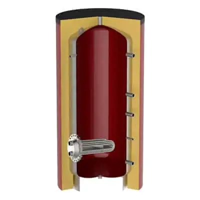 Încălzitor de apă cu schimbător de căldură si tuburi detașabile
