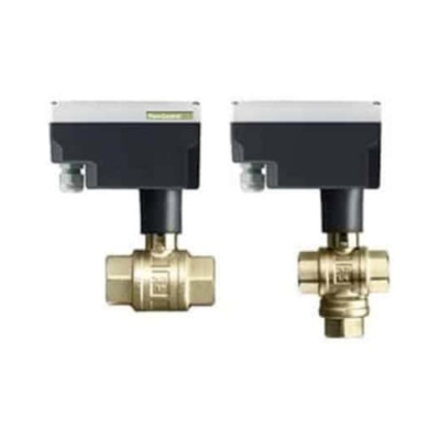 Vana cu bila motorizata FlowControl NICAB DUE cu 2 sau 3 cai, DN15–DN40